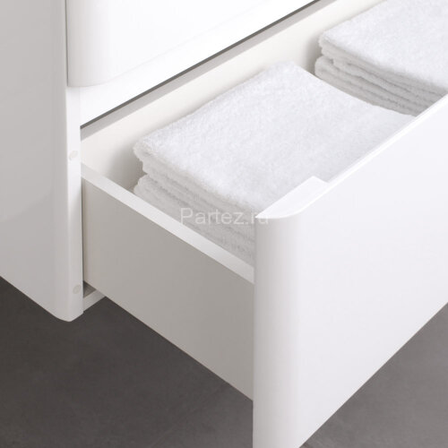 Комплект тумба Итана Roberto 80 (795х56х06) подвесная, с раковиной Adel 80, белый глянец (375043)