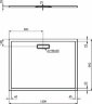 Ультратонкий акриловый прямоугольный душевой поддон Ideal Standard ULTRAFLAT NEW 1200x900x25 мм. Для напольной или встраиваемой установки (T448301)