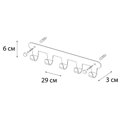 Крючок Fixsen Practica, Черный (FX-805B-5)