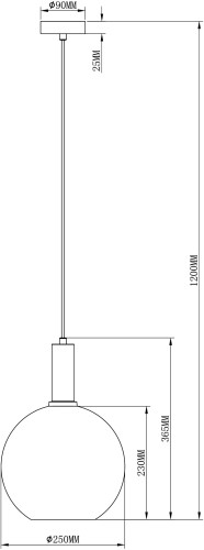 Подвесной светильник Moderli V2891-1P
