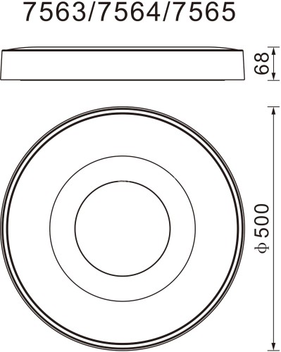 Потолочный светильник Mantra 7563