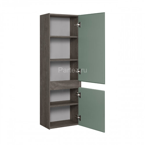 Пенал подвесной Aquaton Форест 40 см, дуб рошелье/сумеречный голубой (1A278603FR9C0)