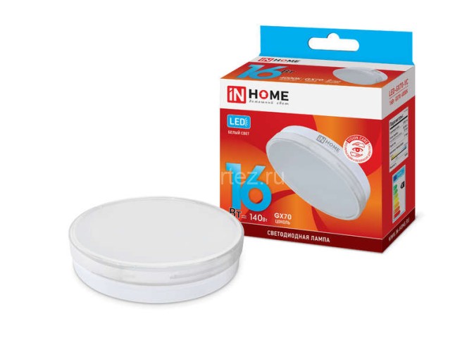 Лампа светодиодная LED-GX70-VC 16Вт таблетка 4000К нейтр. бел. GX70 1520лм 230В IN HOME 469061202154
