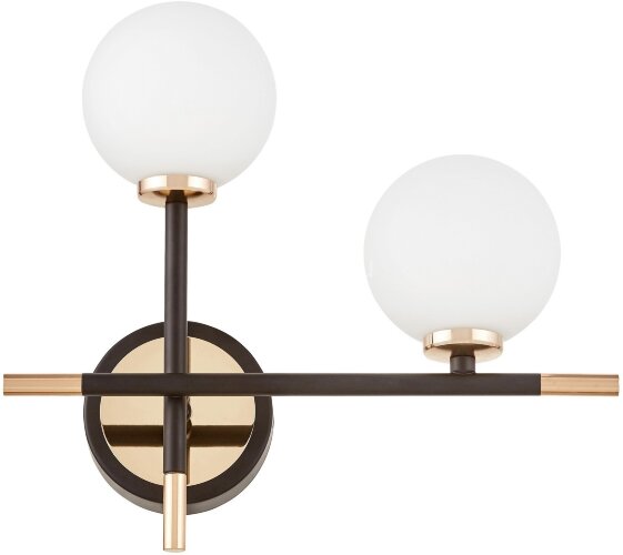 Бра Lumina Deco LDW 6033N-2 RT BK+F.GD