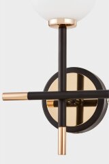 Бра Lumina Deco LDW 6033N-2 RT BK+F.GD