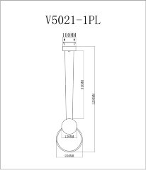 Подвесной светильник Moderli V5021-1PL