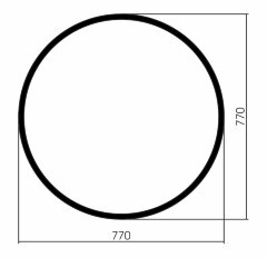 Зеркало AZARIO Манхэттен-лофт D770 рама пластик (ФР-00002429)