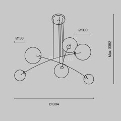 Подвесной светильник Maytoni MOD172PL-06B