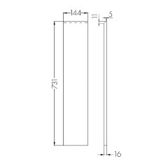 Фасад для тумбы Aquaton Лондри 20 Дуб Рустикальный (1A275001LHDR0)