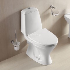 Унитаз-компакт Azario AZ-2037-P 690х345х810 напольный, с быстросъемным сиденьем микролифт, белый (AZ