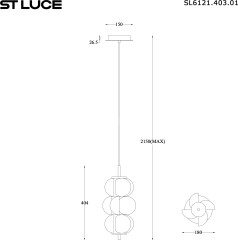 Подвесной светильник ST Luce SL6121.403.01