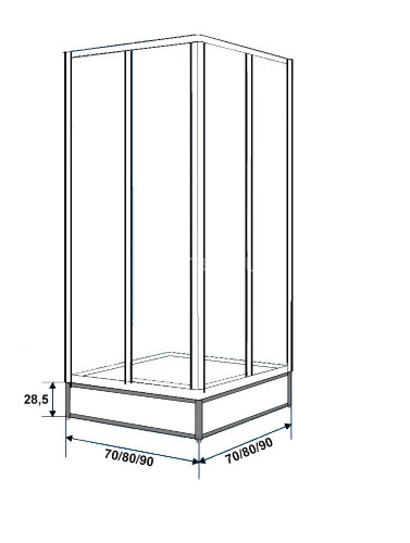 Подставка под поддон Метакам 800х800 (CS00025288)