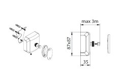 Сушилка для белья Fixsen Hotel 3 м., хром (FX-31025)