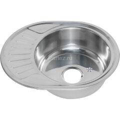 Мойка 5745 U MELANA 0,6/160 врезная овальная с сифоном (120 ta *15)