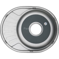 Мойка 5745 U MELANA 0,6/160 врезная овальная с сифоном (120 ta *15)