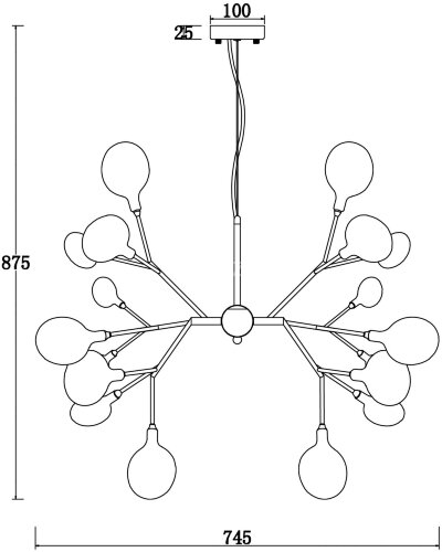 Подвесная люстра Freya FR5049PL-27W