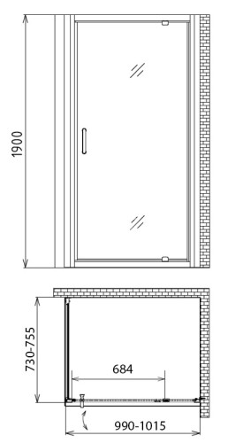 Душевой уголок Gemy Sunny Bay S28160-A75