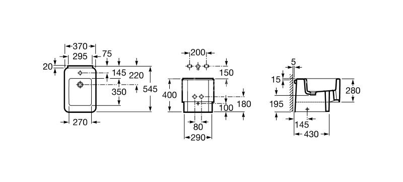 Z ELEMENT Биде напольное, 545 мм