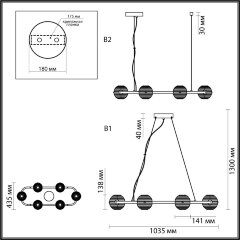 Подвесной светильник Odeon Light 5041/60LA