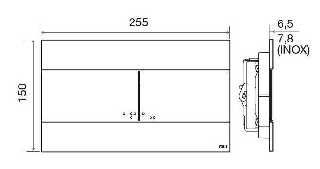 Комплект: Инсталляция Expert Total Black LE, мех. + панель слива Slim Della хр.гл. OLI (886668SDOO)