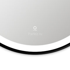 Зеркало AZARIO Aurora D600 с подсветкой, сенсорный выключатель с функцией диммера, алюминиевая черна