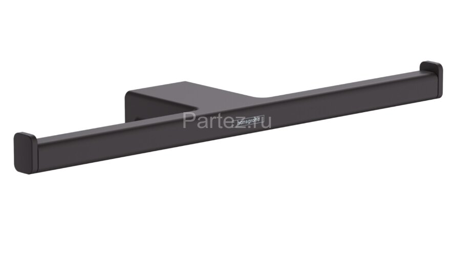 Держатель запасного рулона туалетной бумаги двойной Hansgrohe AddStoris, матовый чёрный (41748670)