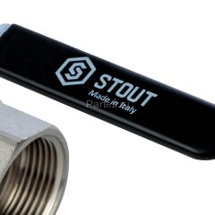 Кран шаровой полнопроходной ВР/НР рычаг 1. 1/4" Stout