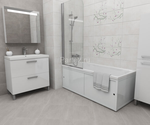 Панель боковая Cersanit универсальная тип 2, 70, ультра белый, LORENA/SANTANA/NIKE/FLAVIA