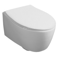 Унитаз подвесной Simas Lft Spazio 350х520х390 безободковый, с креплением F85, цвет белый (LFT18bi)