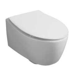 Унитаз подвесной Simas Lft Spazio 350х520х390 безободковый, с креплением F85, цвет белый (LFT18bi)