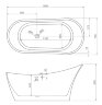 Акриловая ванна ABBER AB9245