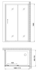 Душевой уголок Gemy Victoria S30191D-A70