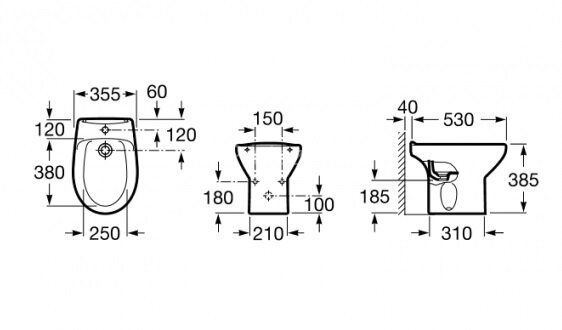 Низ к биде VICTORIA напольное