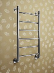 Полотенцесушитель электрический Маргроид Лесенка "Вид 4" без полки 80х50 подключение слева, хром