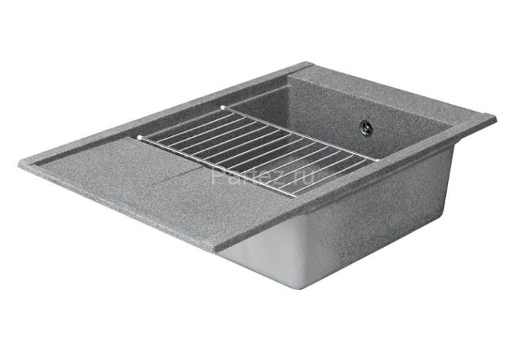 Кухонная мойка AQUATON Делия 78, серая (1A715132DE230)