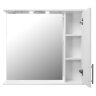 Зеркало-шкаф Loranto Karina 80 800х745х170 подвесной, с подсветкой, правосторонний, белый (CS0008651