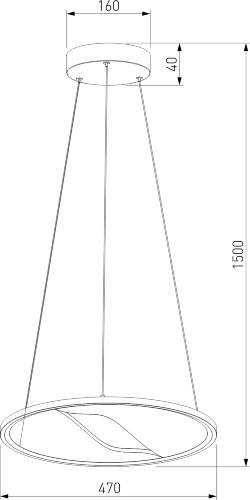 Подвесной светильник Eurosvet 40026/1 LED серый