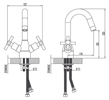 Смеситель Lemark Neo LM2207C для раковины