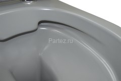 Унитаз подвесной Azario Grado 370х490х370 безободковый, с быстросъемныйм сидением микролифт, серый м