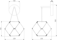 Бра Eurosvet 90310/1 черный жемчуг