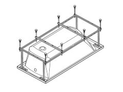 Каркас для ванны Santek Монако, Тенерифе 160х70 (1.WH11.2.425)