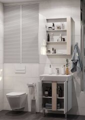 Тумба под раковину AQUATON Кантри 60 напольная, дуб верона (1A257401AHB20)