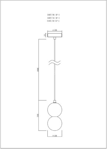 Подвесной светильник Divinare 5407/49 SP-1