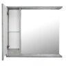 Зеркало-шкаф Loranto Florena 80 800х135х600 левый, светлый бетон (CS00086988)