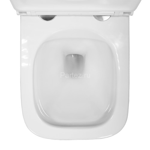 Унитаз подвесной Azario PRO 490х345х355 безободковый, в комплекте с быстросъемным сидением микролифт