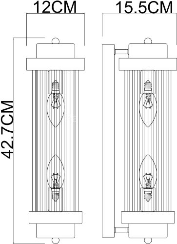 Настенный светильник Arte Lamp A1070AP-2CC