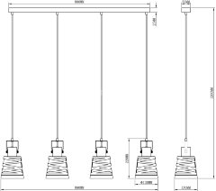 Подвесной светильник Moderli V3021-4P