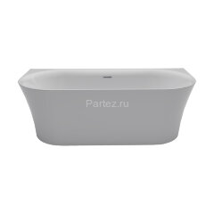 Ванна акриловая Azario ENGELS 1800x750x580 пристенная, в комплекте с сифоном и металлической рамой (