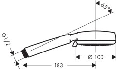 26823400 Ручной душ Crometta 100 Multi