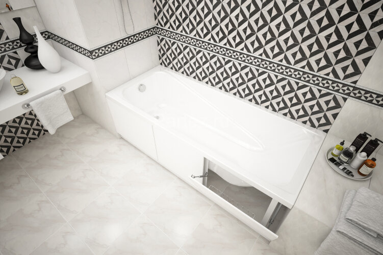 Экран для ванны Метакам с откидными дверцами 149 см, белый (ЭОS_008868)